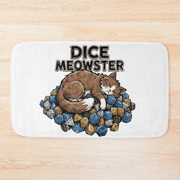 Item preview, Dice Meowster Fluffy Cat RPG Dice Collection Art designed and sold by Fenay Designs.