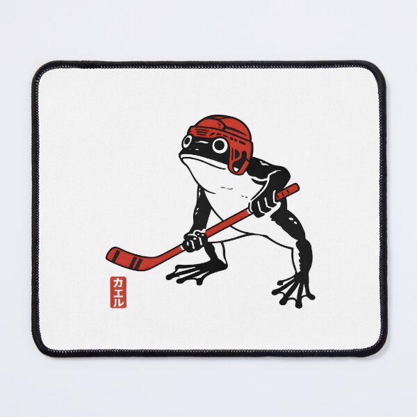 Item preview, Ice Hockey Japanese Grumpy Frog Funny Hockey designed and sold by JODYSMORGAN.