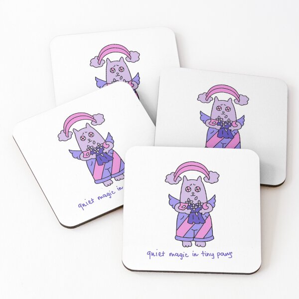 Item preview, Quiet Magic in Tiny Paws Angel Cat – Cute Soft Kitty Illustration designed and sold by Baby-Care.