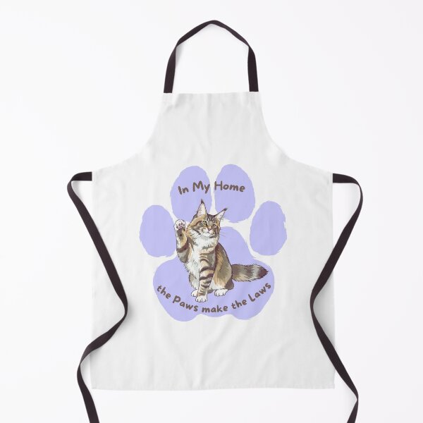 Item preview, Maine Coon Cat "Paws make the Laws" designed and sold by MYCatStuff.