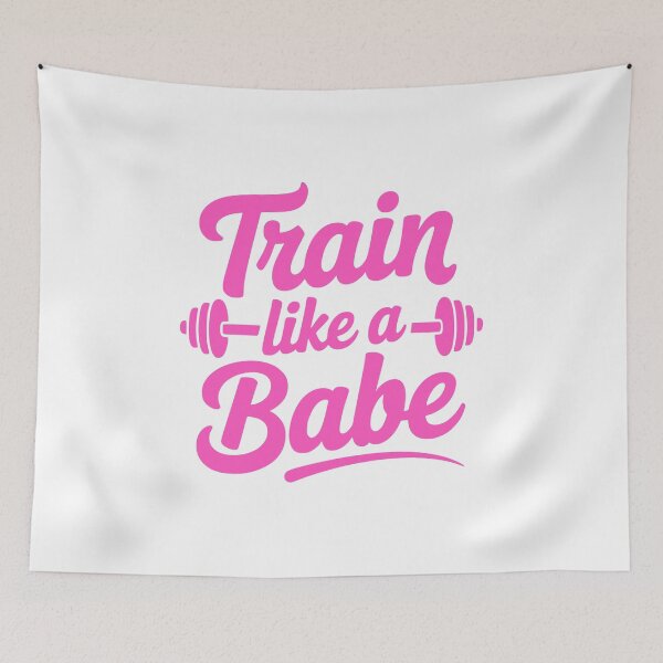 Item preview, Train And Babe! Pink Gym Girl designed and sold by PMCreative.