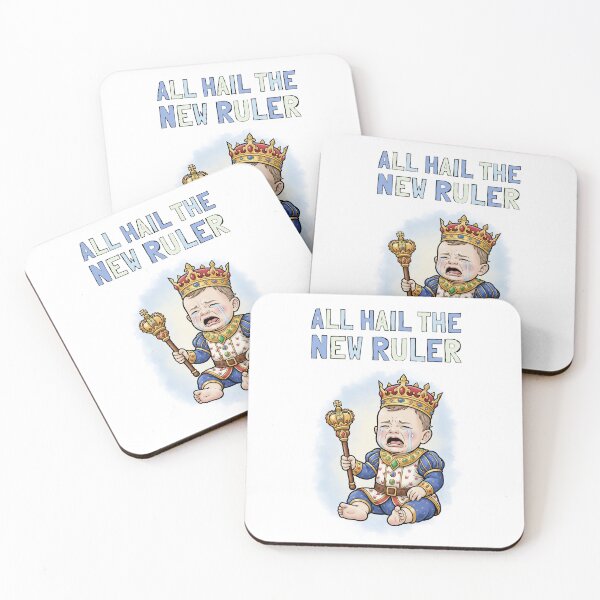 Item preview, All Hail The New Ruler Funny Crying King designed and sold by Weirdolight.