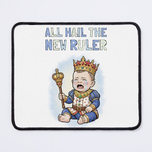 Item preview, All Hail The New Ruler Funny Crying King designed and sold by Weirdolight.