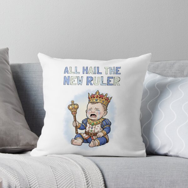 Item preview, All Hail The New Ruler Funny Crying King designed and sold by Weirdolight.
