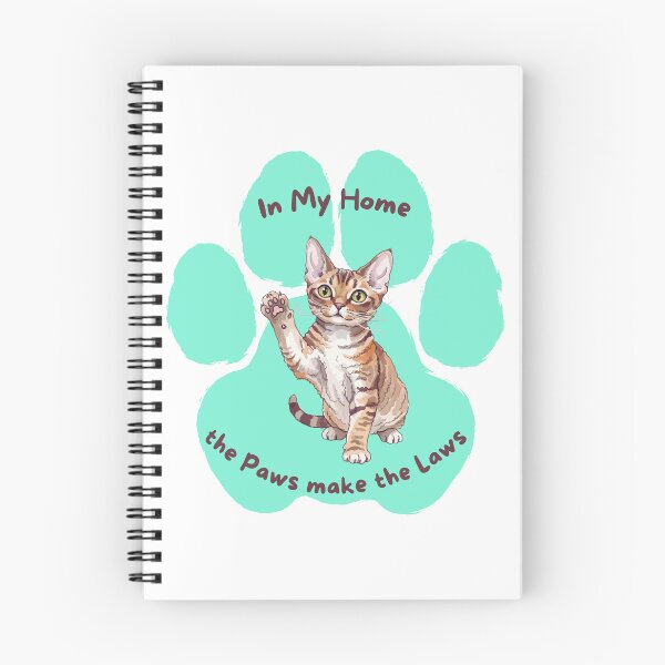 Item preview, Devon Rex Cat "Paws make the Laws" designed and sold by MYCatStuff.