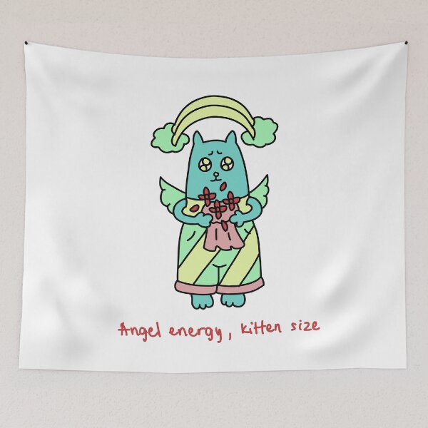 Item preview, Angel Energy Kitten Size – Cute Sweet Angel Cat Illustration designed and sold by Baby-Care.