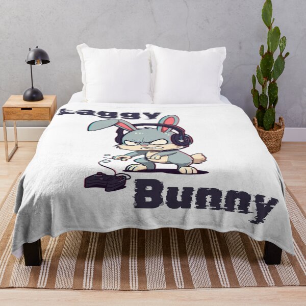 Item preview, Laggy Bunny - Funny Angry Gamer Rabbit Glitch designed and sold by TobiasLogic.