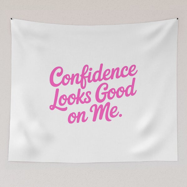 Item preview, Confidence Looks Good On Me! Pink Strong Girl designed and sold by PMCreative.