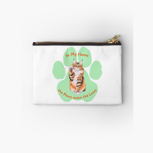 Item preview, Maine Coon Cat "Paws make the Laws" designed and sold by MYCatStuff.
