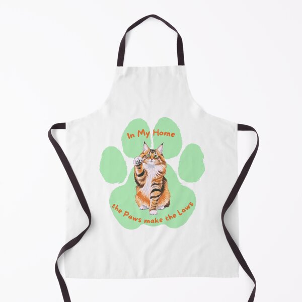 Item preview, Maine Coon Cat "Paws make the Laws" designed and sold by MYCatStuff.