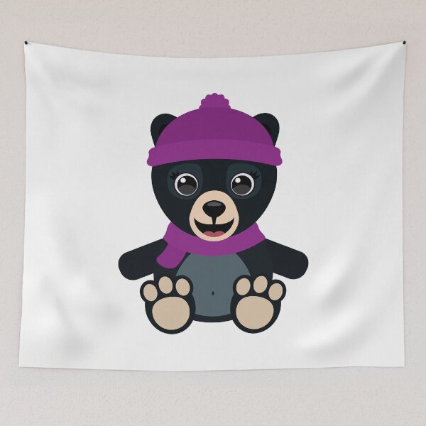 Item preview, Cute Baby Black Bear Girl designed and sold by Captain Creative.