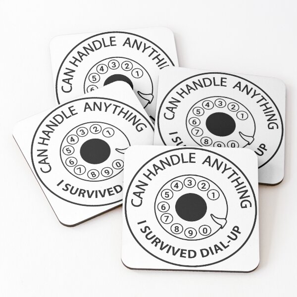 Item preview, I CAN HANDLE ANYTHING - I SURVIVED DIAL-UP designed and sold by Vargas-Gallery.