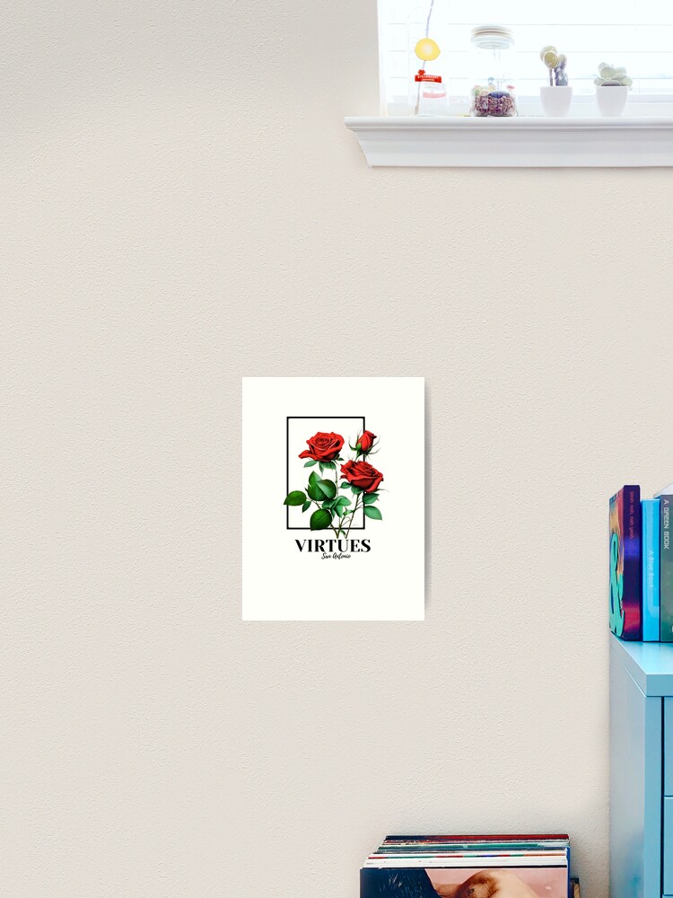 Thumbnail 2 of 3, Art Print, Framed Roses designed and sold by CraftsMeDesign.