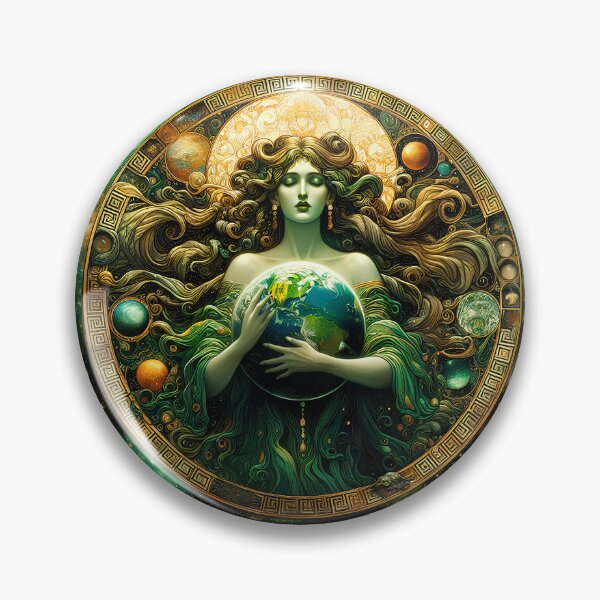 Item preview, Gaia the Earth Mother | Celestial Goddess Wall Art designed and sold by Stoneflower-Art.