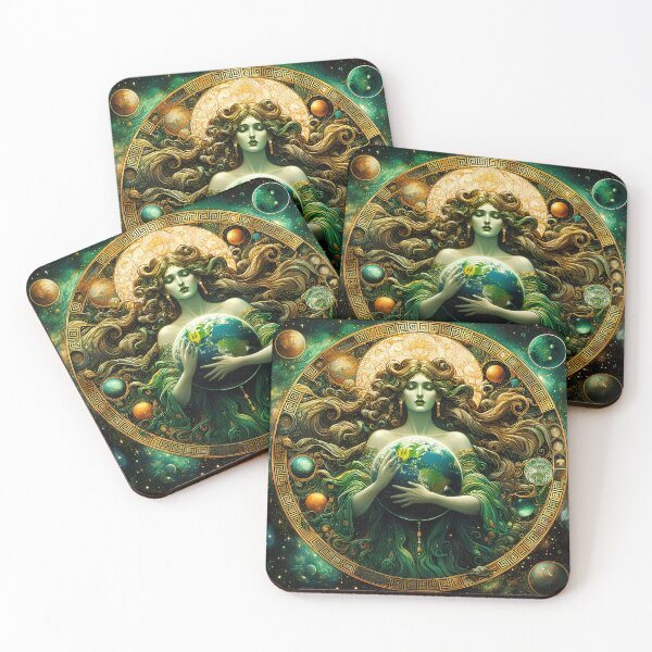 Item preview, Gaia the Earth Mother | Celestial Goddess Wall Art designed and sold by Stoneflower-Art.