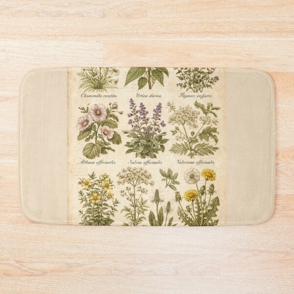 Item preview, Vintage Botanical Herbarium - 19th Century Field Guide Illustration designed and sold by freackly.