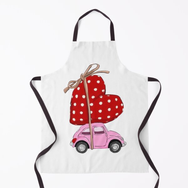 Item preview, Cute Pink Car Carrying Big Heart designed and sold by AesthinkArt.