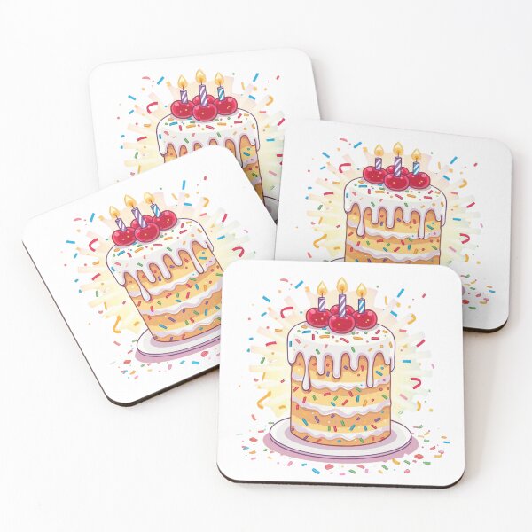 Item preview, Confetti Cake – Cute Birthday Dessert designed and sold by Mukesh Saxena.