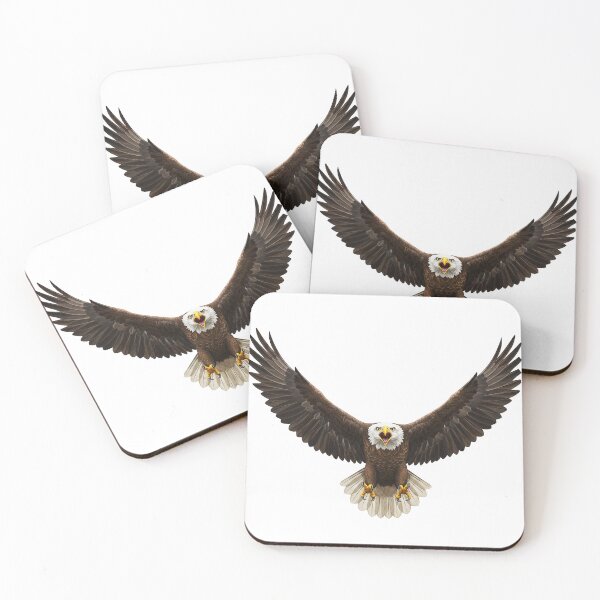 Item preview, Majestic Eagle in Flight – Realistic Vector Illustration with Spread Wings – Symbol of Power, Freedom, and Nature, Predator Graphic for Apparel, Posters, and Accessories designed and sold by Studiocolors.