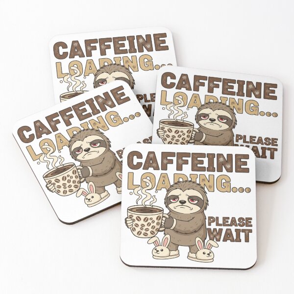 Item preview, Caffeine Loading – Funny Morning Survival Shirt designed and sold by Imaginarium of Chaos falcon88 .