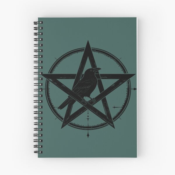 Item preview, Crow in a magic circle, pentagram designed and sold by LiskoDesign.