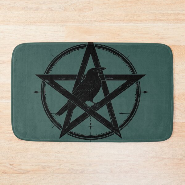 Item preview, Crow in a magic circle, pentagram designed and sold by LiskoDesign.