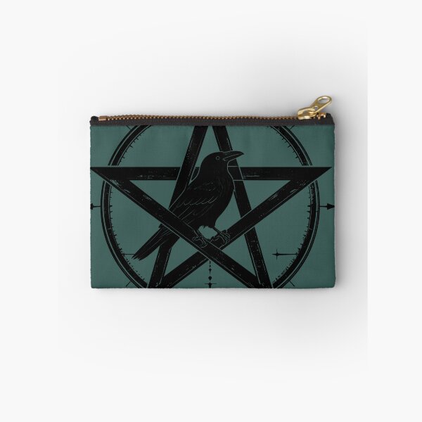 Item preview, Crow in a magic circle, pentagram designed and sold by LiskoDesign.