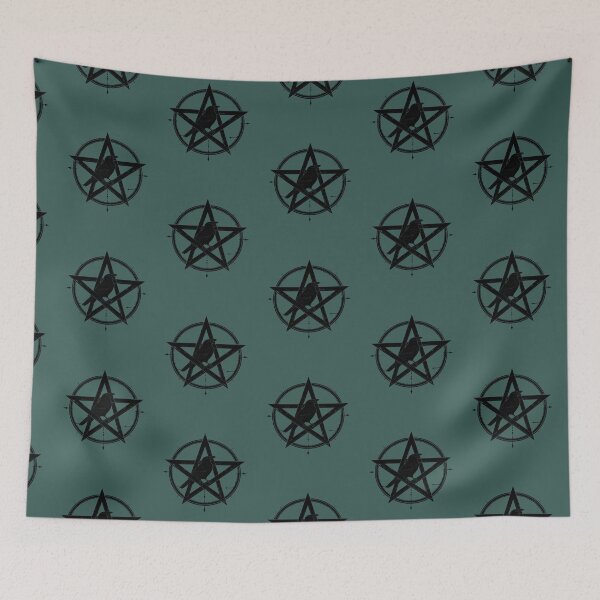 Item preview, Crow in a magic circle, pentagram designed and sold by LiskoDesign.
