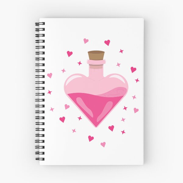 Item preview, Pink Love heart Potion Bottle with sparkles designed and sold by InSpaceAstrid.