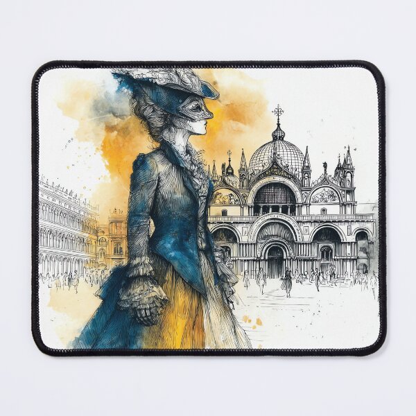 Item preview, Venetian Carnival Elegance in Blue designed and sold by Banal25.