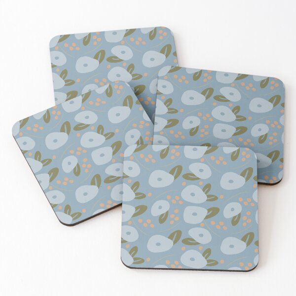 Item preview, Blue Abstract Flowers designed and sold by trieschman.