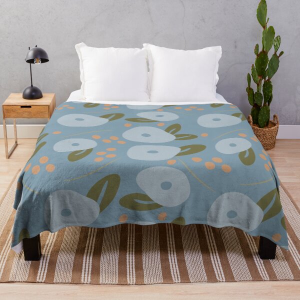 Item preview, Blue Abstract Flowers designed and sold by trieschman.