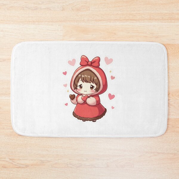 Item preview, Cute Chibi Girl Valentine Heart Kawaii Illustration designed and sold by ArtzyFlow.