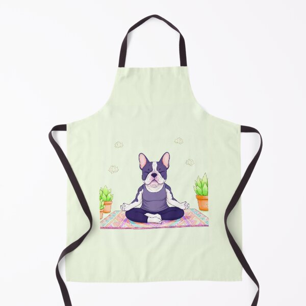 Item preview, Namaste Frenchie: Yoga & Succulents Watercolor designed and sold by TheDesignDen21.