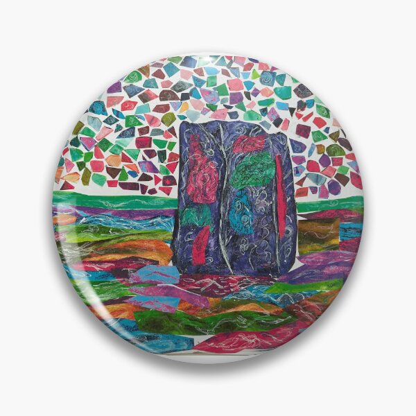 Item preview, Mystical castle whimsical multi colour  designed and sold by Aimzeescrazycreations.