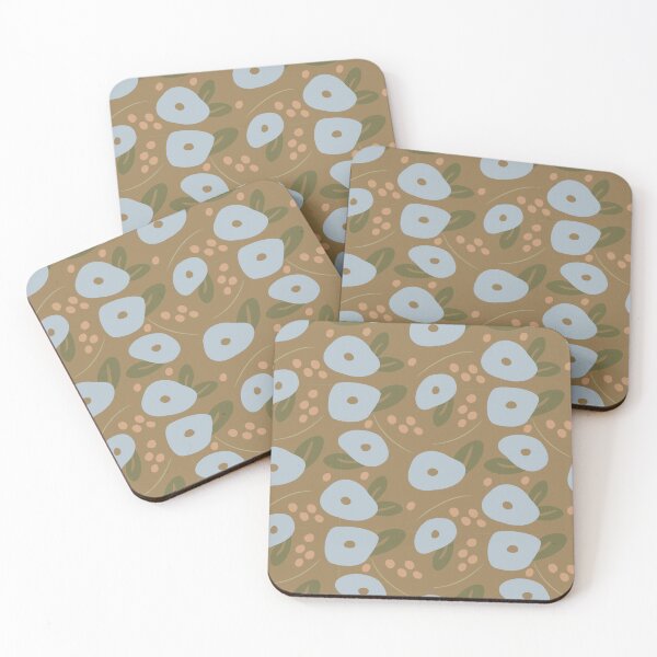 Item preview, Brown Abstract Flowers designed and sold by trieschman.