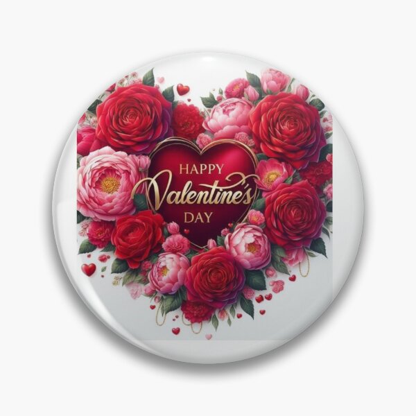 Item preview, Happy Valentine’s Day Floral Heart Design designed and sold by Fashionhouse360.