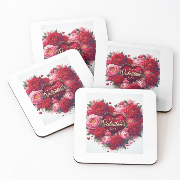 Item preview, Happy Valentine’s Day Floral Heart Design designed and sold by Fashionhouse360.