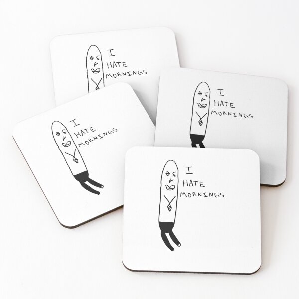 Item preview, I Hate Mornings Original Doodle designed and sold by vinylenergyart.