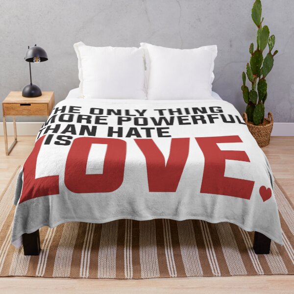 Item preview, The only thing more powerful than hate is love. designed and sold by Wolagno.