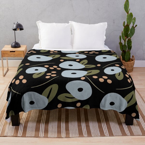 Item preview, Black Abstract Flowers designed and sold by trieschman.
