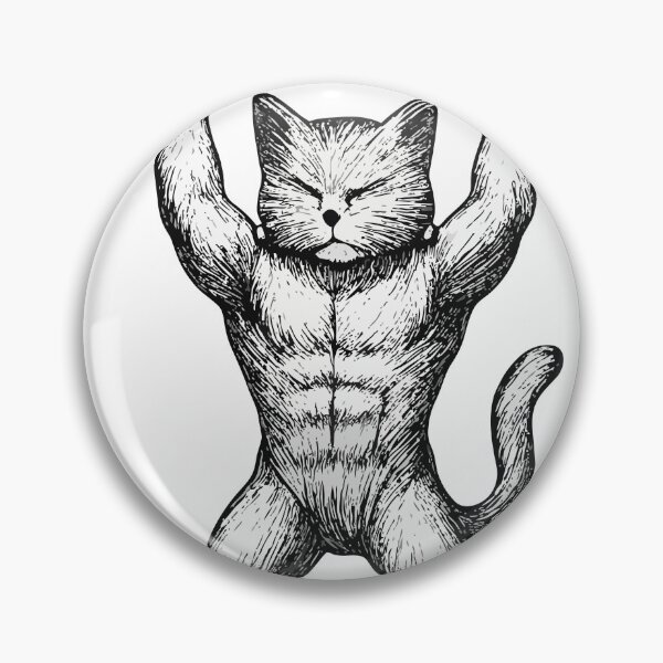 Item preview, Muscular Cat Weightlifting Feline Powerlifter Strength designed and sold by TeeSpectrume.
