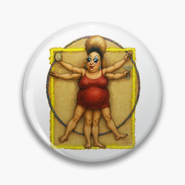 Item preview, Drag Icon Divine As Vitruvian Man Leonardo Da Vinci designed and sold by Shoot-The-Moon.