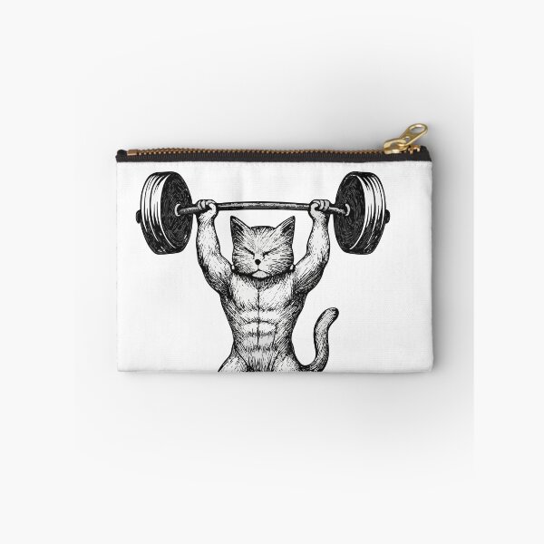 Item preview, Muscular Cat Weightlifting Feline Powerlifter Strength designed and sold by TeeSpectrume.