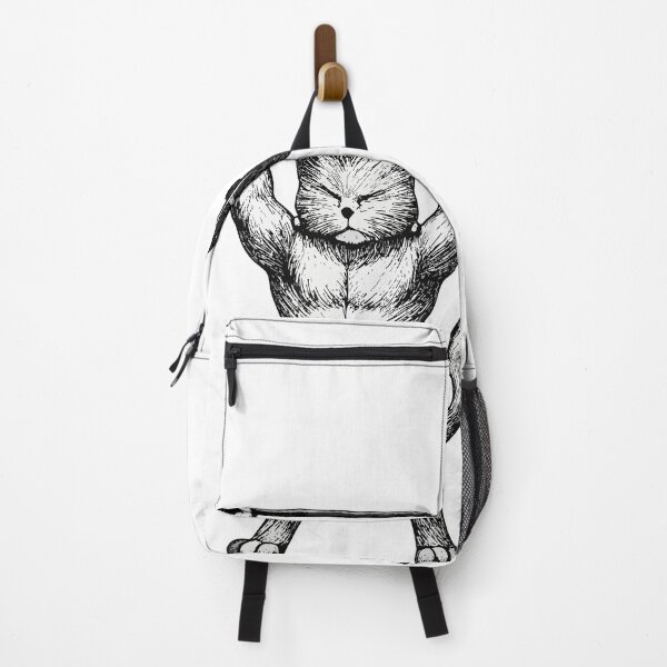 Item preview, Muscular Cat Weightlifting Feline Powerlifter Strength designed and sold by Retro Rascals Co..