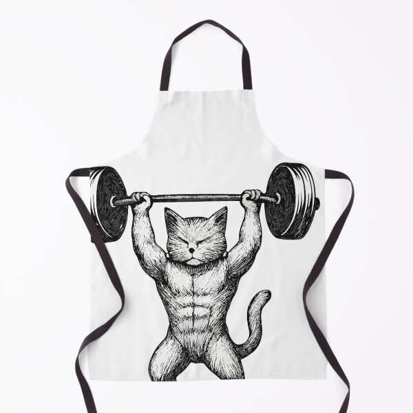 Item preview, Muscular Cat Weightlifting Feline Powerlifter Strength designed and sold by Feral Feline.