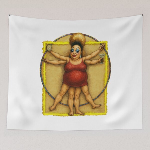Item preview, Drag Icon Divine As Vitruvian Man Leonardo Da Vinci designed and sold by Shoot-The-Moon.