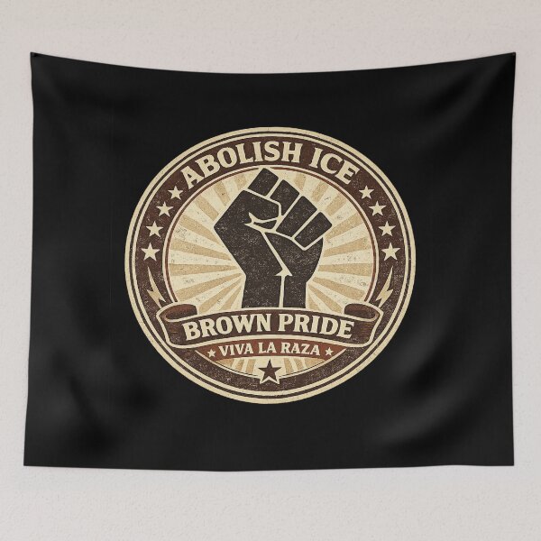Item preview, Abolish ICE Brown Pride designed and sold by DIRTYDUNNZ.