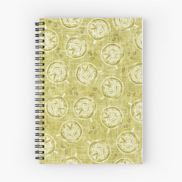 Item preview, Matcha Lattes with Hearts Linen Texture Green Tea Coffee Lovers designed and sold by LoveAlways-AEP.