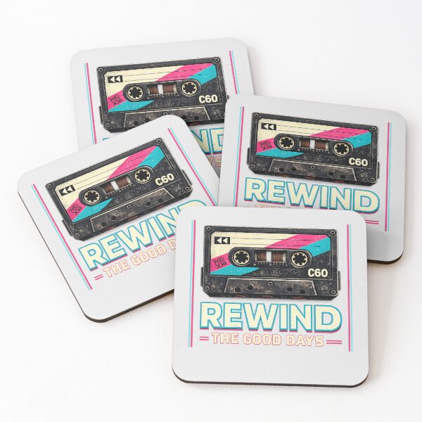 Item preview, Rewind the Good Days – Cassette Tape Retro T-Shirt designed and sold by Nexk.Oi.
